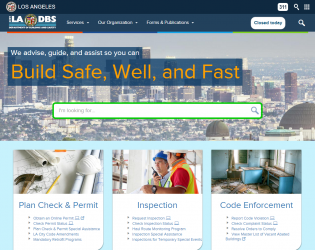 New Department of Building and Safety Website