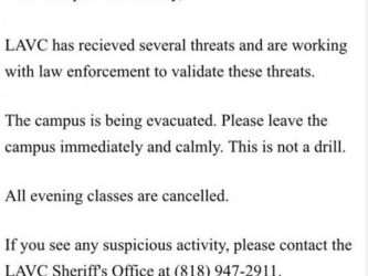 Los Angeles Valley College Evacuated Amid Threat Investigation