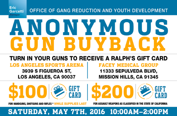 Gift Cards for Guns: City Hosts Anonymous Buyback Program