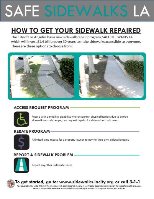 SAFE SIDEWALKS LA