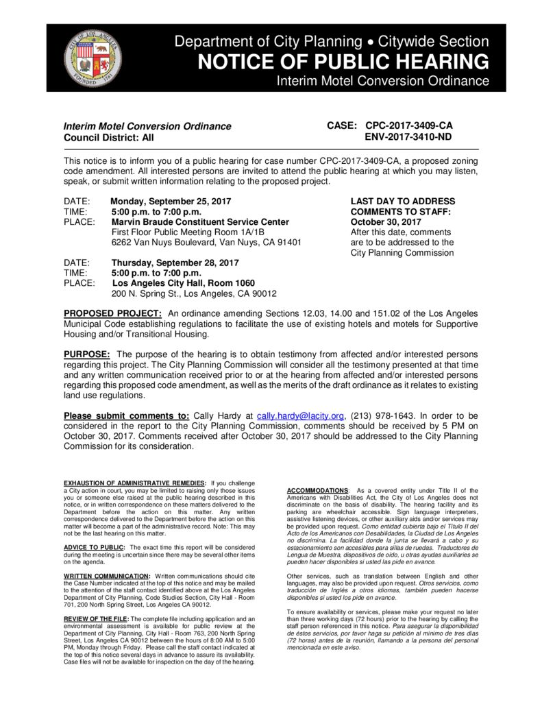 thumbnail of Interim Motel Conversion Public Hearing