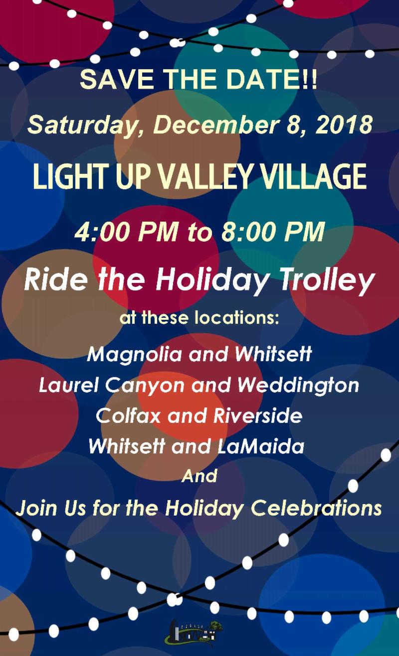 Light Up Valley Village, Ride the Trolley