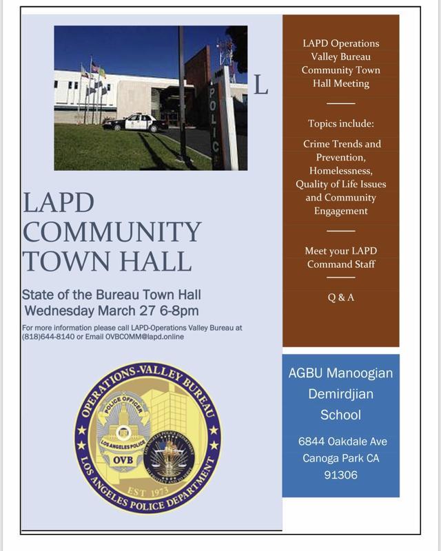 LAPD Town Hall March 27