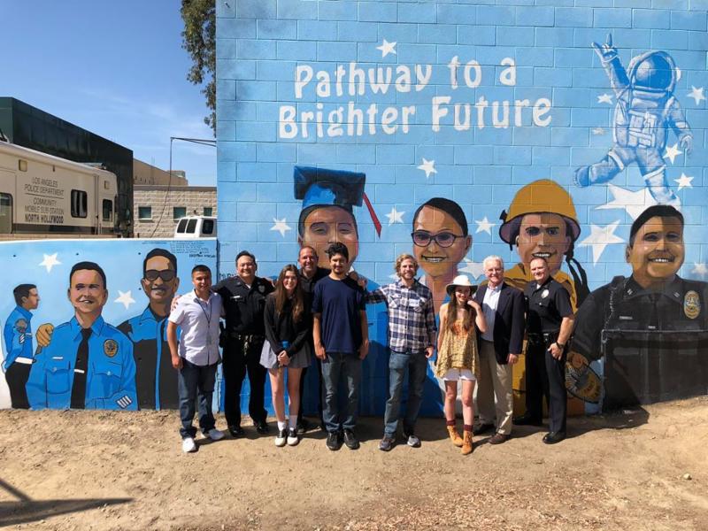 LAPD NoHo Mural