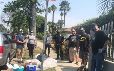 Neighbors Gather for August Clean Up