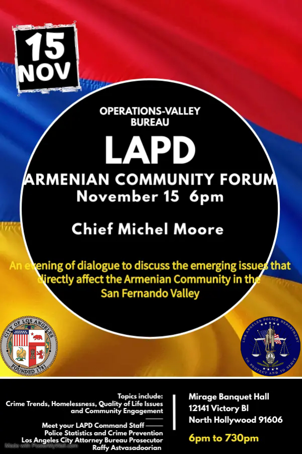 LAPD Armenian Community Forum