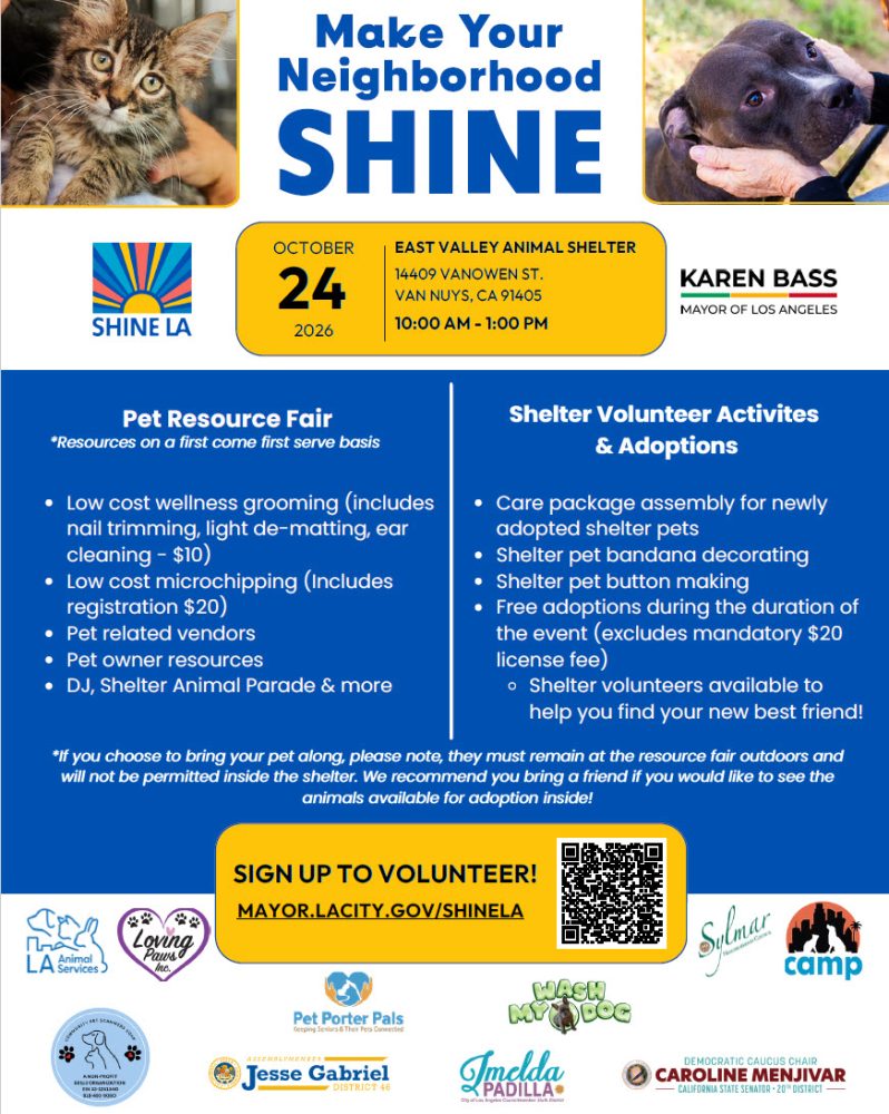 LA Shine Shelter Volunteer and Pet Resource Fair